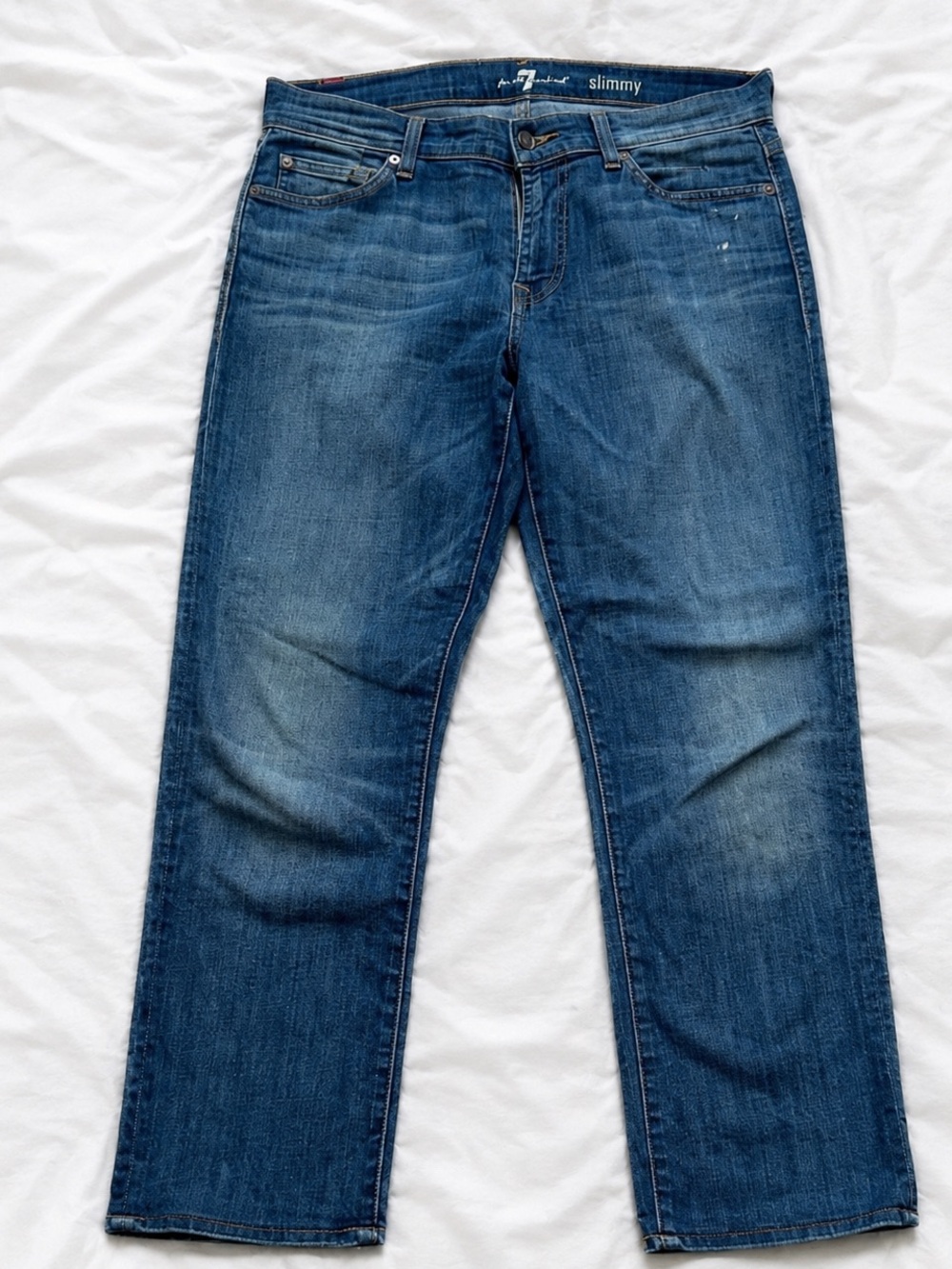 7 For All Mankind Slimmy Straight Leg Jeans Size 30